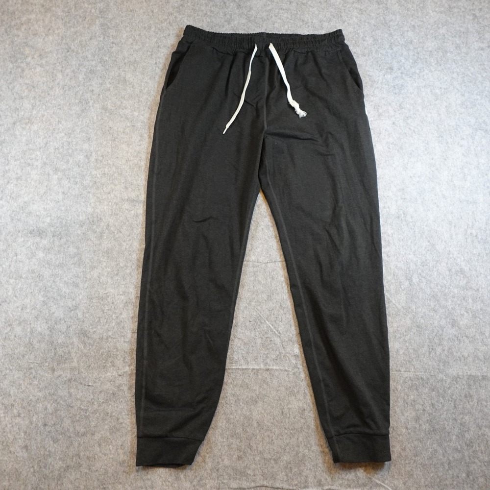 Vuori Pant Men L/XL? Black Ponto Performance Jogger Knit Athletic Casual Soft